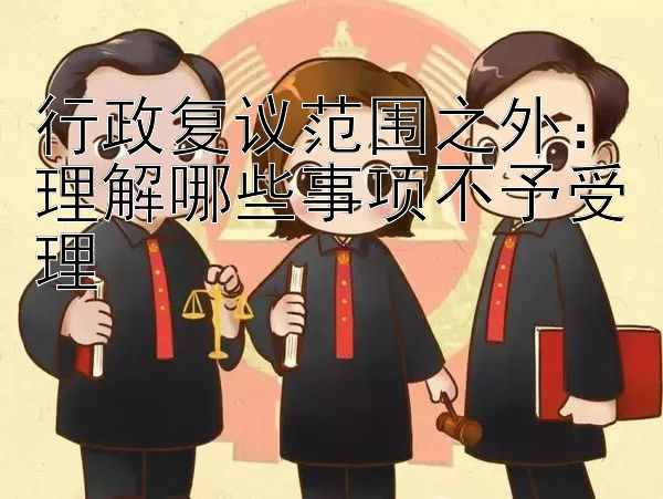 行政复议范围之外：理解哪些事项不予受理