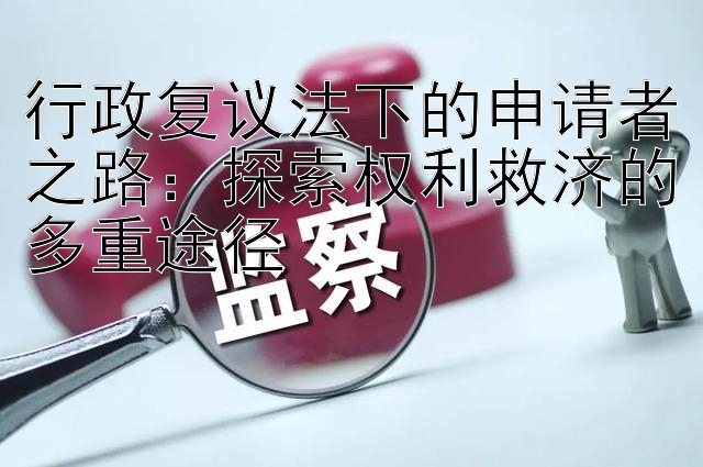 行政复议法下的申请者之路：探索权利救济的多重途径