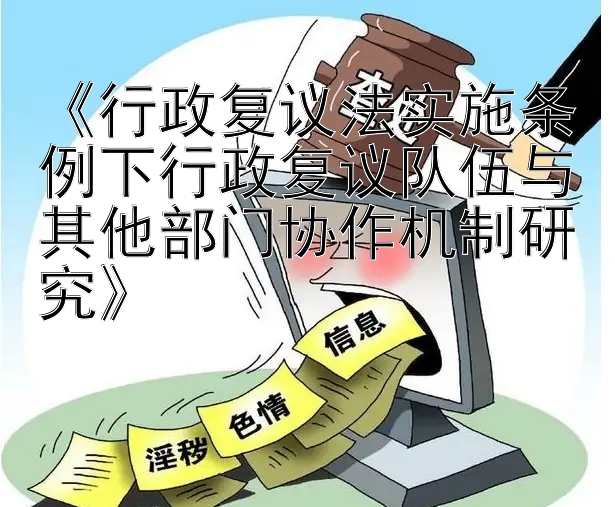 《行政复议法实施条例下行政复议队伍与其他部门协作机制研究》