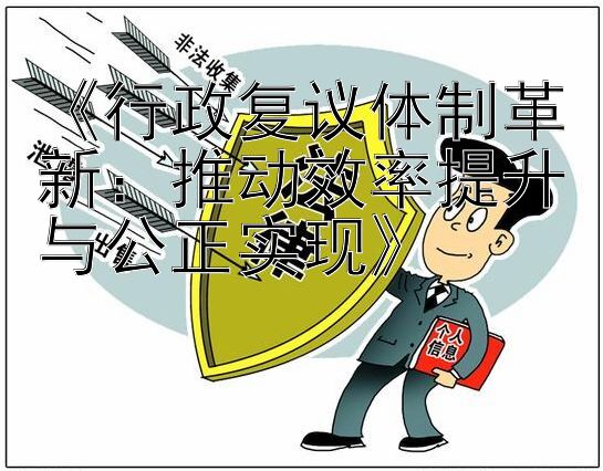 《行政复议体制革新：推动效率提升与公正实现》