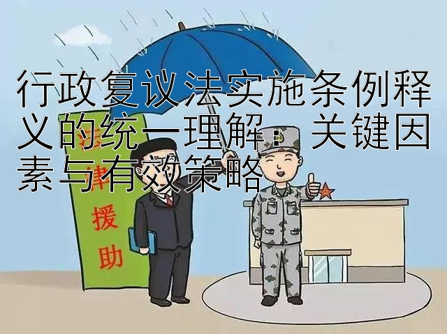 行政复议法实施条例释义的统一理解：关键因素与有效策略