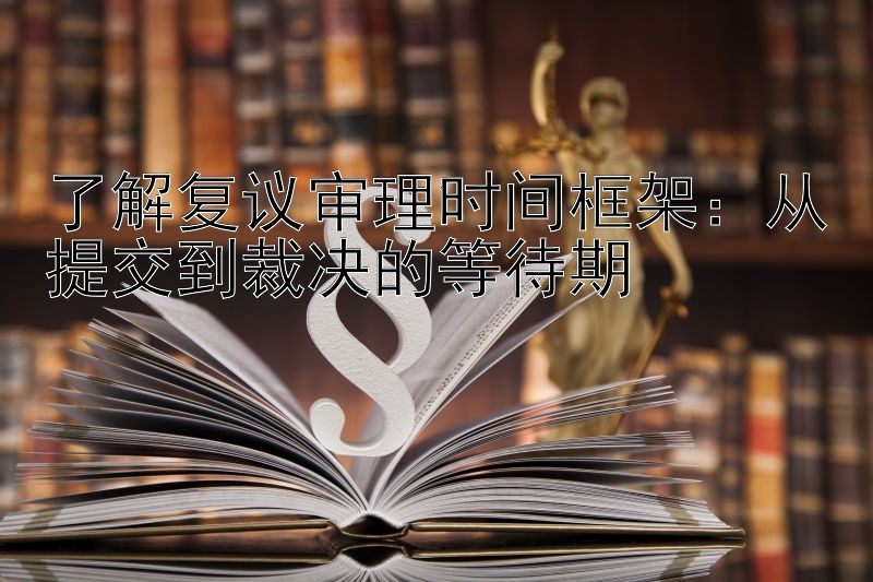 了解复议审理时间框架：从提交到裁决的等待期