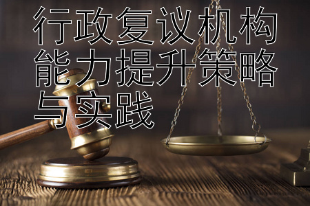 行政复议机构能力提升策略与实践