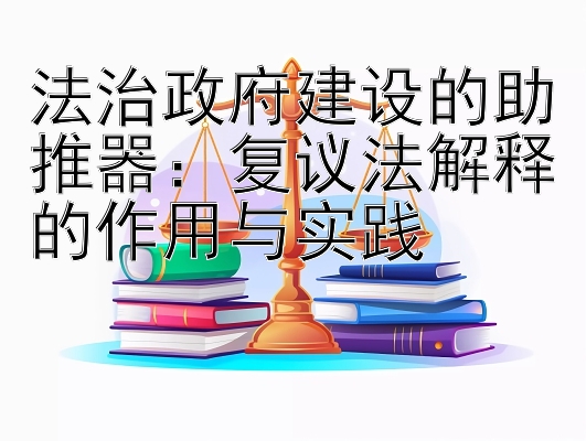 法治政府建设的助推器：复议法解释的作用与实践