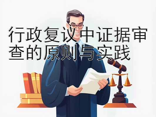 行政复议中证据审查的原则与实践