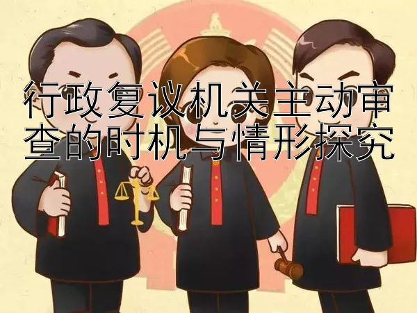 行政复议机关主动审查的时机与情形探究