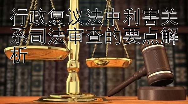 行政复议法中利害关系司法审查的要点解析