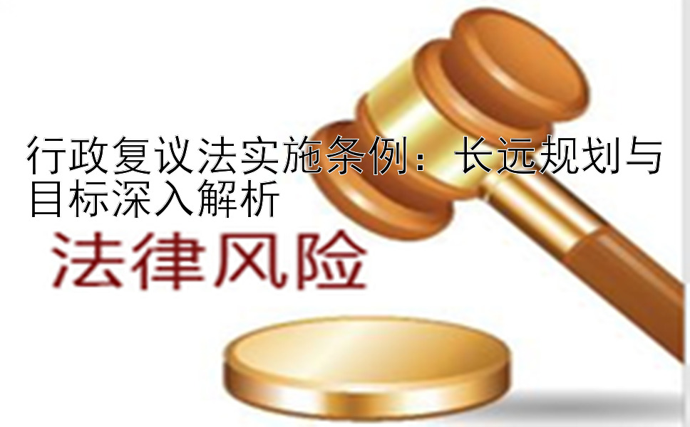 行政复议法实施条例：长远规划与目标深入解析