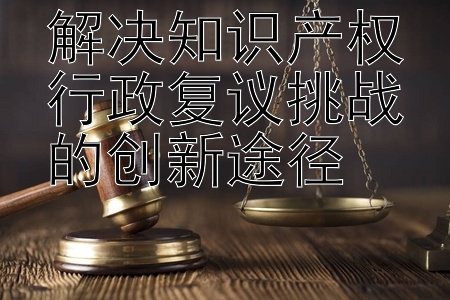 解决知识产权行政复议挑战的创新途径