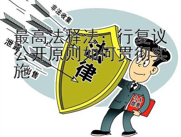 最高法释法：行复议公开原则如何贯彻实施