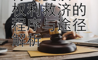 行政复议：权利救济的程序与途径解析