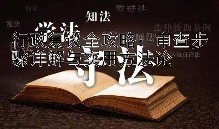 行政复议全攻略：审查步骤详解与实用方法论