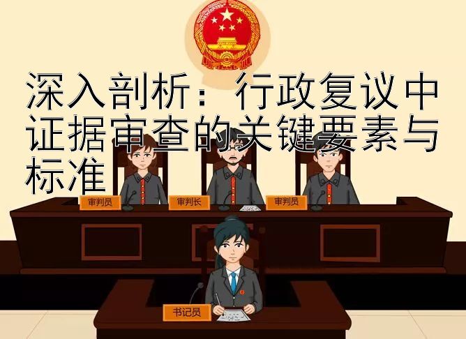 深入剖析：行政复议中证据审查的关键要素与标准