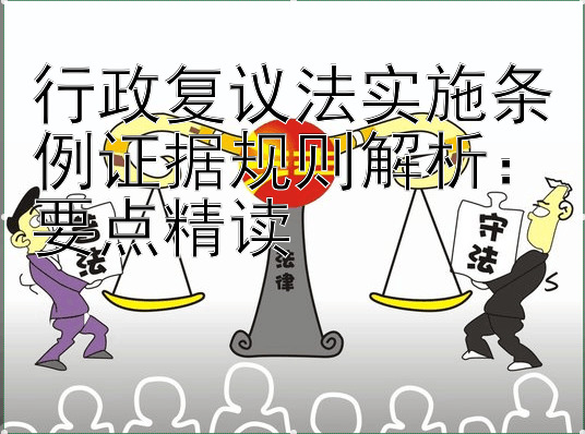 行政复议法实施条例证据规则解析：要点精读