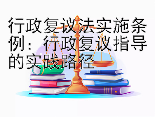 行政复议法实施条例：行政复议指导的实践路径